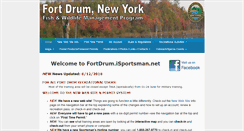 Desktop Screenshot of fortdrum.isportsman.net