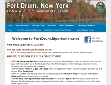 Tablet Screenshot of fortdrum.isportsman.net